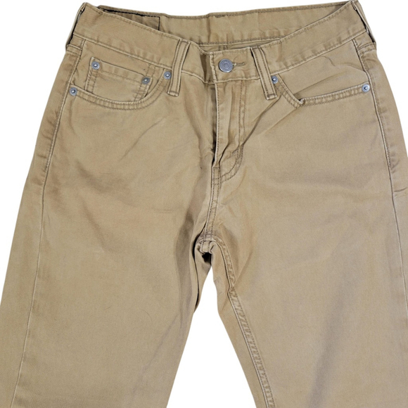 Levi's 514 Slim Straight Jeans Size 29/30 Men's Brown Excellent Condition - Picture 5 of 10